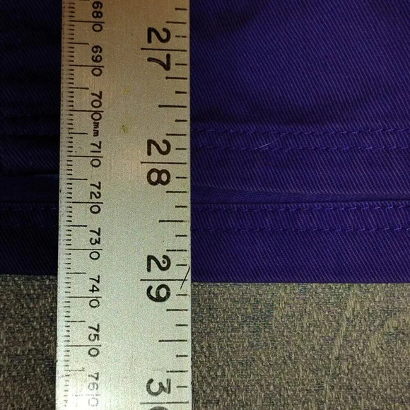 Women's Purple Cotton Short Sleeve 2 Pocket Cotton Shirt NO NAME  NO TAGS - Picture 6 of 11